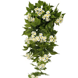 ดอกเดซี่ประดิษฐ์ติดผนังจาก Meiduo Flower Industry ดอกไม้ไหมสีเหลือง กิ่งเดี่ยว ตกแต่งภายในอาคาร - Product Image 4
