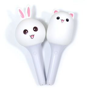 Cute Cartoon Silicone Hand Light Rechargeable <b>Led</b> <b>Flashlight</b> For Kids Party Concert Cheer Props 15 Color Changing - Product Image 2