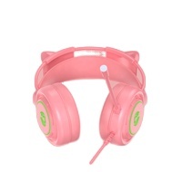 Tai Nghe Chơi Game Tai Mèo Phong Cách Nữ Tính Màu Hồng Tai Nghe Có Dây RGB Giảm Tiếng Ồn Tự Trị Độ Trễ Thấp - Product Image 3