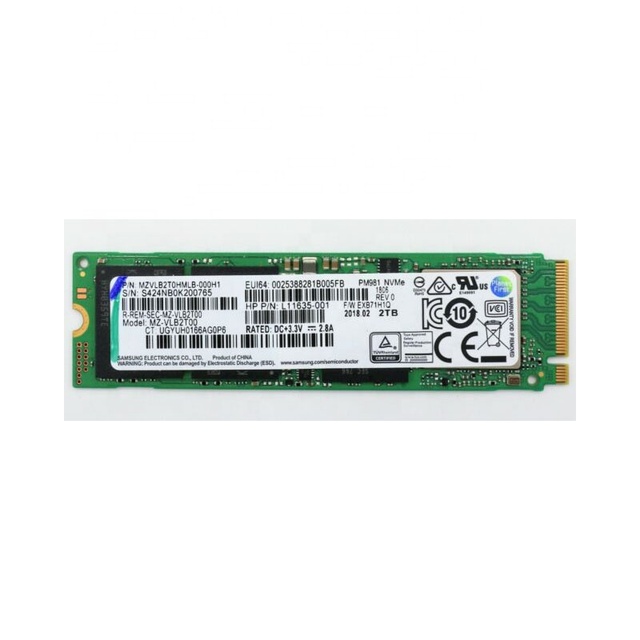 Brand New for PM981 2TB PCIe 3.0 X4 M.2 NVMe 2.5'' Server SSD S4500 Server SSD