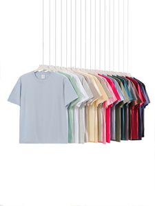 Marchio giapponese Jersey pesante cotone 100% bianco puro ampia spalla <span class=keywords><strong>larga</strong></span> 230 grammi all'ingrosso t-shirt per gli uomini delle donne solido - Product Image 6