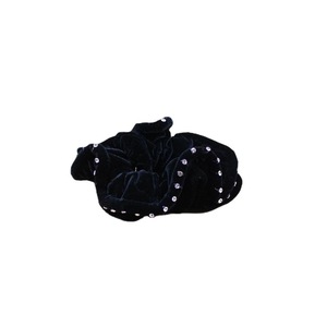 Chouchou en velours noir avec strass, élastique à cheveux très extensible, accessoire pour chignon, usage quotidien, coiffe tendance - Product Image 5