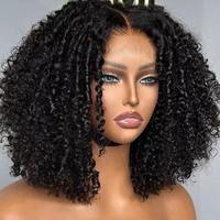 Perruque Lace Front Brésilienne Naturelle à Cuticules Alignées, Cheveux Humains Raides, Perruque Transparente Full Lace pour Femme, Vente en Gros
