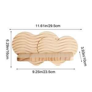 Estante <span class=keywords><strong>de</strong></span> <span class=keywords><strong>pared</strong></span> <span class=keywords><strong>de</strong></span> madera con diseño <span class=keywords><strong>de</strong></span> ondas, estante <span class=keywords><strong>de</strong></span> almacenamiento decorativo rústico artesanal, estantes <span class=keywords><strong>de</strong></span> <span class=keywords><strong>pared</strong></span> <span class=keywords><strong>de</strong></span> madera - Product Image 3