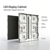 Écran LED d'extérieur numérique publicitaire à cadre plein en aluminium, étanche IP65, avec service frontal fixe, pour mur vidéo à épissure P4-P10