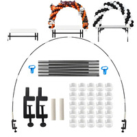 Nouvel ensemble d'arche de ballons de table réutilisable avec pinces pour décorations de mariage et d'anniversaire DIY, support d'arche de ballons de table réglable