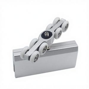 Sistema de Puerta Corredera de Vidrio ISURE MARINE, Herrajes para Puerta Corredera de <span class=keywords><strong>Cierre</strong></span> Suave para Baño, Sistema de Rodillos Deslizantes, Accesorios - Product Image 3