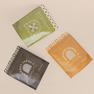 Bolsa con cremallera impermeable a prueba de olores personalizada, embalaje de suplementos alimenticios, bolsas de alimentos secos con ventana - Product Image 2