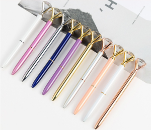 Penna a Sfera con Punta da 1,0mm, Finitura Diamantata in Oro Rosa, Rosa, Viola, Argento, Personalizzabile con Logo, Penna a Sfera con Cristalli Glitterati - Product Image 2