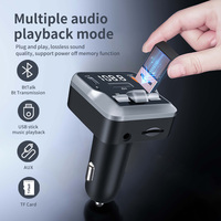 Chargeur de voiture Transmetteur FM Bluetooth BT5.3 PD 30W Lecteur Mp3 2 ports USB C Chargeur de téléphone à charge rapide pour iPhone et Android