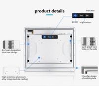 Ordinateur tout-en-un à écran tactile de bureau de 21,5 pouces avec cadre de 10 mm, Android, RK3568, RK3399, RK3588, PC industriel sans ventilateur