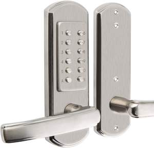 304 Roestvrijstalen Mechanische Combinatie Deurslot-Sleutelloos Codetoetsenbord Veiligheidsslot Voor Linker Naar Binnen Openende Deuren - Product Image 1