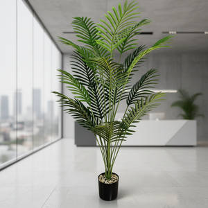 Nouvelle Offre 2025 : Palmier Tropical Artificiel de 125 cm Résistant aux UV, Plante en Pot Écologique et Durable pour Aménagement Paysager, Maison et Hôtel - Product Image 2