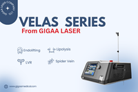 Appareil laser diode GIGAA 980nm 1470nm pour l'élimination des varices, le lifting endolifant et la lipolyse