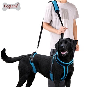 Harnais pour chien de compagnie en polyester réglable de haute qualité avec harnais de soutien de levage respirant léger de conception de bouton élastique - Product Image 2