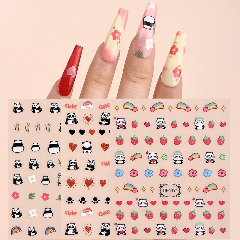 Heart Nail Stickers Custom Design Matte