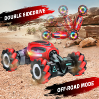 HOSHI 1611 PRO Voiture RC de cascades à détection gestuelle avec 2 batteries, contrôle par montre, moteur sans balais, 2.4G, Monster Truck télécommandé