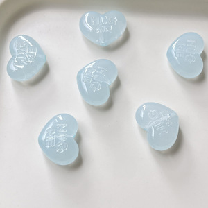 Perles Cœur en Acrylique Transparent avec Lettres Gaufrées « HUG <span class=keywords><strong>ME</strong></span> » Multicolores, Perles Entretoises Libres pour la Fabrication de Bijoux et Accessoires de Porte-clés DIY - Product Image 3