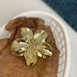 QianJin, оптовая продажа, заколки для волос с блестящими цветами, женские, новые, блестящие, дизайнерские, большие пластиковые аксессуары для волос - Product Image 4