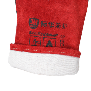 Gants <span class=keywords><strong>de</strong></span> <span class=keywords><strong>soudeur</strong></span> pour hommes en cuir <span class=keywords><strong>de</strong></span> vachette velours, texture lisse/douce, flexibles, durables, sans poudre, sans silicone, gants industriels - Product Image 5