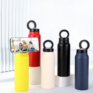 Bouteille isotherme sport en acier inoxydable de 700 ml avec support magnétique <span class=keywords><strong>pour</strong></span> téléphone, 24 oz, <span class=keywords><strong>pour</strong></span> eau chaude/froide - Product Image 2