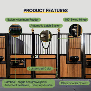 대규모 마구간 건설용 산업용 등급 말 마구간 패널 키트, 오래 지속되는 말 마구간 전면 패널 - Product Image 3