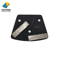 Blocs de ponçage diamantés, sabots de ponçage diamantés trapézoïdaux, outils de préparation des surfaces en béton pour le nivellement des sols