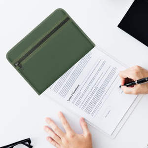 Bolsa <span class=keywords><strong>de</strong></span> Documentos Expandible Portátil <span class=keywords><strong>de</strong></span> 13 Bolsillos, Resistente al Fuego, Recubierta <span class=keywords><strong>de</strong></span> Silicona y Fibra <span class=keywords><strong>de</strong></span> Vidrio, Diseño Sostenible para Recibos, Cupones y Archivo - Product Image 6