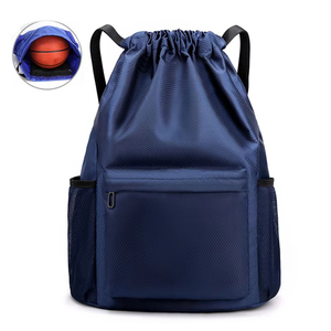 Sac à dos de sport à cordon de serrage grande capacité, nouveau style, avec poches, imperméable, pour le voyage, la remise en forme et la gym - Product Image 6