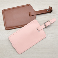 Etiquette de sac à bagages personnalisée en cuir PU Protection de la vie privée Etiquettes de voyage pour bagages Etiquette pour sac à dos Etiquettes pour bagages