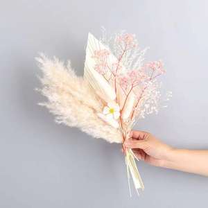 Hot seller boho décor <span class=keywords><strong>bouquet</strong></span> de <span class=keywords><strong>fleurs</strong></span> sèches pampa pour la décoration de mariage - Product Image 3