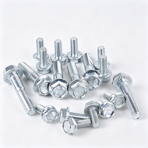 Boulon à bride hexagonale en acier au carbone en stock, face de bride dentelée, boulon à bride hexagonale de grade 8.8 - Product Image 3