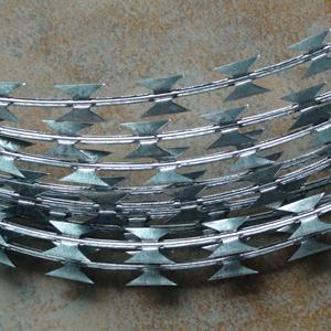 <span class=keywords><strong>Fil</strong></span> barbelé rasoir en acier BTO-22 en spirale Concertina galvanisé 2,5 mm, en rouleau, directement de l'usine chinoise - Product Image 3