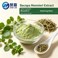 Extrait de Bacopa Monnieri 20% Bacosides, poudre d'extrait de Bacopa soluble dans l'eau, améliore la mémoire