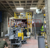 Machine de sablage électrique à ressort avec billes d'acier et moteur pour l'élimination de la rouille et le renforcement des surfaces