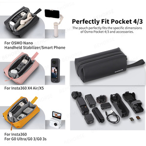 Bolsa de Transporte para DJI <span class=keywords><strong>Osmo</strong></span> Pocket 3 <span class=keywords><strong>4</strong></span>, Estuche de Almacenamiento Portátil, Protector para Accesorios DJI GoPro Insta 360 <span class=keywords><strong>Combo</strong></span> - Product Image 2