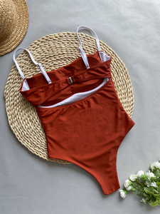 ผจญภัยว่ายน้ําร้อนขายชุดว่ายน้ําเซ็กซี่ PLUS ขนาดชุดว่ายน้ําสาว Beachwear ผู้หญิงชุดว่ายน้ํา One Piece ชุดว่ายน้ําสําหรับสตรี - Product Image 4