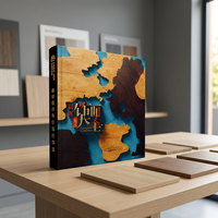Livre d'échantillons de panneaux à grain de bois, impression pleine page, reliure rigide, personnalisation OEM pour les distributeurs