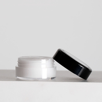 Pot en poudre PS de 3g, 5g, 10g, 15g, 20g avec décoration personnalisée pour poudre pour le visage et emballage de produits de beauté