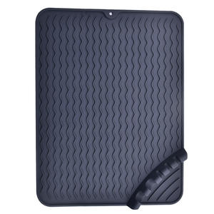 Tapete de Drenaje de Silicona Simple y Moderno, <span class=keywords><strong>Posavasos</strong></span> Cuadrado Creativo Antideslizante para Cocina, para Ollas, Tazones, Palillos y Agua - Product Image 5