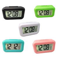 Reloj Despertador Digital LCD de Alta Calidad y Gran Venta, Muestra Temperatura, Fecha, Mes y Día, Pequeño y Bonito
