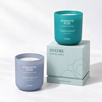 Bougie parfumée Delantai personnalisée, grand format, forte fragrance, décoration d'intérieur, bougie en cire de soja dans un bocal en verre sur mesure