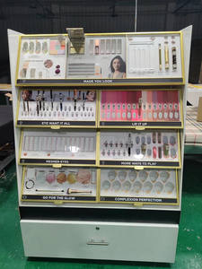 Custom LED espositore per cosmetici per profumo rossetto viso-pacchetti di gioielli in metallo Rack Boutique <span class=keywords><strong>orologio</strong></span> vetrina - Product Image 4