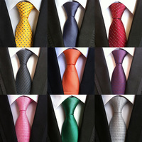 Cravates pour hommes noires et rouges unies pour mariages, cravate de marié classique en soie, cravate en polyester jacquard tissé, cravates Paisley pour hommes, ensemble