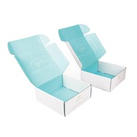 Emballage de maquillage cosmétique en tissu rose pour soins de la peau Boîte postale d'expédition ondulée en carton LOGO personnalisé