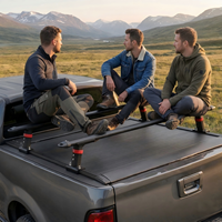 Barres transversales universelles réglables en hauteur TCAL TK-02-1 en aluminium pour benne de camion, système de porte-bagages robuste sans perçage pour pick-up 4x4