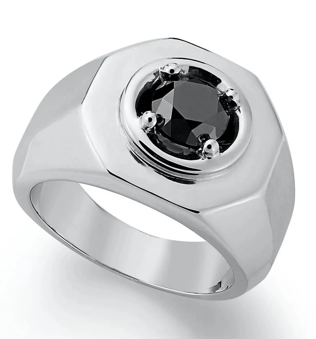 Anel masculino de mármore vintage personalizado, anel em prata de moda para homens, anéis de prata de peru 925