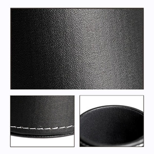 Xintaiyang Leather Pen Holder 10.8x8.0 Cm Desktop Storage Tube For Stationery And <b>Makeup</b> Brushes - Product Image 3