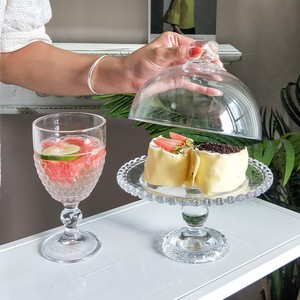 Assiette à salade et dessert <span class=keywords><strong>en</strong></span> <span class=keywords><strong>verre</strong></span> transparent écologique de haute qualité, faite à la main, minimaliste, <span class=keywords><strong>pour</strong></span> fruits, gâteaux, pâtes, <span class=keywords><strong>en</strong></span>-cas, <span class=keywords><strong>pour</strong></span> la maison et la cuisine - Product Image 2