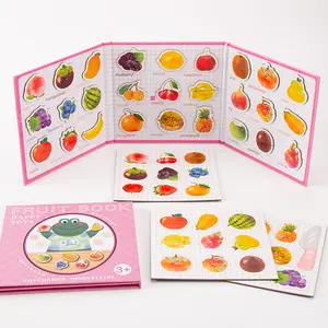 Mumoni Дошкольное обучение, игрушки для резки фруктов, детская книга, магнитная головоломка
